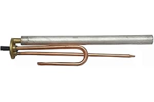 Resistencia termo TIPO COINTRA - CURVA COBRE - 1500W - 230V - L.280mm +-5mm + ANODO MAGNESIO 22X300 M8