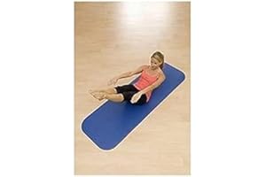 PERFORMANCE HEALTH AIREX Coronella Exercise Mat, Ideal for Physical Therapy and Personal Training, Durable and Long-Lasting with a Flat Non-Slip Surface for Ultimate Protection, Blue, 185x60x1.5cm