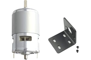 CONQUERALL 775 Motor 6000-12000RPM de doble rodamiento de bolas de alta velocidad y alto par motor de CC de eje largo con soporte