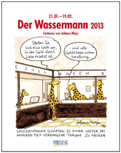 Der Wassermann im Jahr 2013: Cartoon-Kalender
