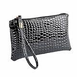 Tonsee Damen Krokodil Leder Clutch Handtasche Tasche...