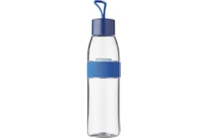 Mepal - Botella de agua Ellipse - Botella de agua reutilizable - Botella a Prueba de Fugas apta para Bebidas Carbonatadas - para Adultos y Niños - Sin BPA - 500 ml - Vivid blue