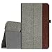 Price comparison product image Fintie Galaxy Tab A 10.1 Folio Case - Slim Fit Premium Vegan Leather Cover Wake / Sleep for Samsung Tab A 10.1 -Inch Tablet SM-T580N / T585N, Denim Grey