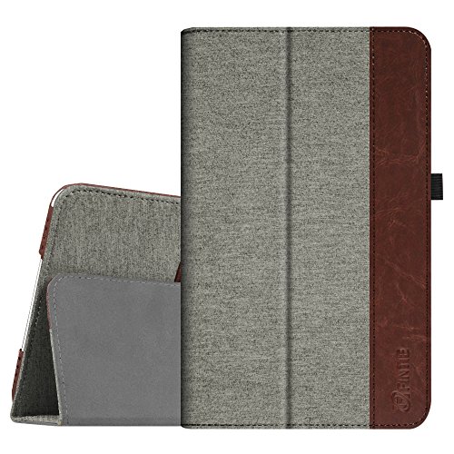 Fintie Samsung Galaxy Tab A 10.1 Hülle - Slim Fit Folio Kunstleder Schutzhülle Case Cover mit Auto Schlaf / Wach Funktion für Samsung Galaxy Tab A 10,1 Zoll T580N / T585N Tablet (2016 Version), Denim grau