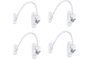 BEHORSE 4PCS Kindersicherung Fenster Sicherheit Schloss Kinder Baby Kinder Sicherer Kabelverschluss für öffentliche und gewerbliche Anwendungen zu Hause mit Schraubenschlüsseln