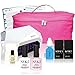 Produktbild nyk1 UV-Basics – Shellac Nagellack-Gel Starter Kit 2 x Farben Iced Cappuccino und Decadence 36 W UV-Lampe gratis Beauty Kit Tragetasche Plus Top & Base Coat, CND Solar Öl, 200 fusselfreie Tücher, Prep & Shine Kleberückstände Entferner Vollständige Anleitung Booklet. Alles, was Sie brauchen, um komplett Gorgeous glänzend Langlebig Maniküre & Pediküre