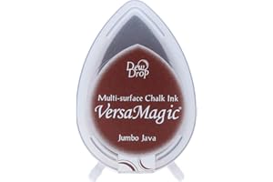 Tsukineko Tinta VERSAMAGIC Color marrón Rojizo Intenso Efecto Tiza 32x50mm. Almohadilla Gota