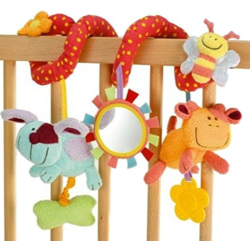 EJY Baby Children Pram Pushchair Plush Toys Toddler Stroller Seat Bed Cartoon Hanging Gift Toys