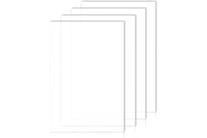 DARKO Lastra di Plexiglass 300x200x3mm alta qualità per lavorazioni cnc e Laser, plexiglass, trasparente,colorato, specchio, adatto a taglio laser Co2, (1 lastra) (Trasparente)