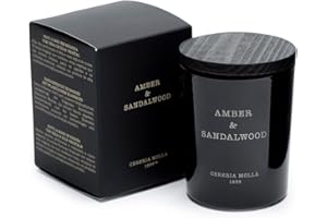 CERERÍA MOLLÁ SINCE 1899 CERERÍA MOLLA 1899 | Vela Mini Amber & Sandalwood | Velas Aromáticas de 1 Mechas | 20 horas de duración | Vela con Fragancias Naturales | Envases Reciclables | Vela Artesanal