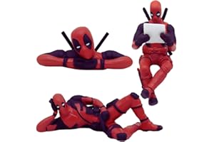 PIXIPALS 3pcs Superhero Toys, Action Figures, Deadpool, Car Desk Table Accessories, Deadpool Cake Decorations, Birthday Party Supplies, Cake Toppers, Collectibles