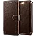 Produktbild VRS DESIGN Layered Dandy Series Leder Schutzhülle  Brieftasche Case mit 3 Kartenfach für iPhone 8 Plus,  iPhone 7 Plus, Kaffee Braun