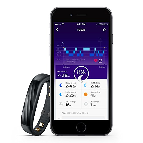 Jawbone UP3 Bluetooth Aktivitäts-/Schlaftracker-Armband (für Apple iOS und Android) Schwarz Cross - 7