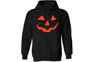 Mainfini Men Halloween Hoodies Jack O' Lantern Sweatshirt Skeleton Pullover (S-3XL)