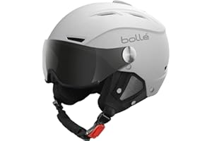 Bollé Backline Visor | Casco de esquí 2 en 1 con Visera Chic | Ventilación Ajustable | Orejeras Desmontables | Carcasa ABS | Forro Polar