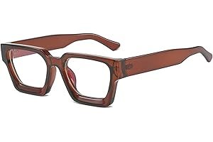 LJCZKA Okulary z niebieskim światłem, kwadratowa oprawka dla kobiet i mężczyzn, okulary komputerowe, gruba oprawka, przeciw zmęczeniu oczu, ból głowy do czytania, SMS-ów i gier