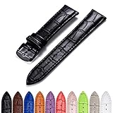CIVO Uhrenarmband Echtes Leder Armband Top Kalbsleder 16mm 18mm 19mm 20mm 22mm 24mm Uhrband für Herren Damen
