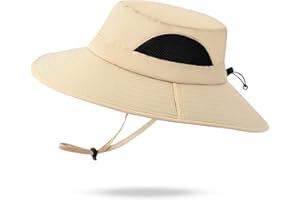 DORRISO Hombres Sombrero de Pescador Mujer Sombrero de Sol Viaje ala Ancha Sombrero para el Sol Proteccion Solar para Sombrero Cómodo Vacaciones Jardinería Gorro de Pesca