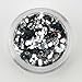 TOOGOO(R) Glitter Hexagon Acrylic UV Gel False Tips Nail Art Salon Tool Set