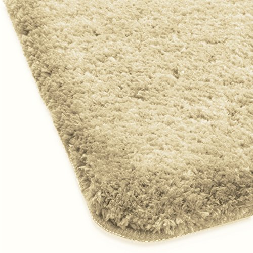 Badematte aus weichem & kuscheligem Hochflor | Öko-Tex zertifiziert | beige | 50x80cm - 3