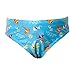 H2O Baby Boys Fish Print Swim Trunks - Turquoise Print - 18/23 months