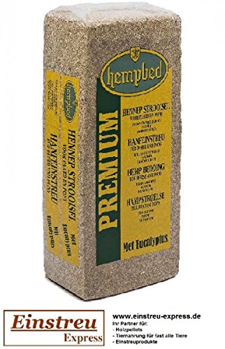 Hempbed Hanfeinstreu in Ballen, 15kg mit Eukalyptusöl