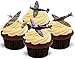 Produktbild Spitfire Flugzeug Mix - Witzige Neuheit Geburtstag PREMIUM AUFRECHTSTÄNDER Essbare Waffeln Karte Kuchen Topper Deko