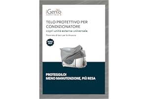 IGENIO Telo Protettivo Copri Unità Esterna per Condizionatori Mono Split 840x640x340 mm - art.220