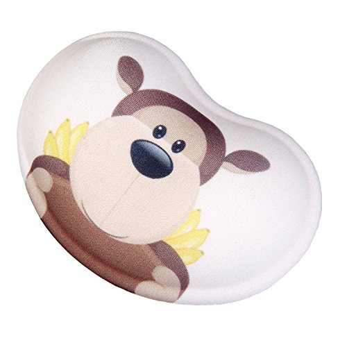 HIMRY weiche Handballen Auflage, Ergonomisch geformte Silikon Handauflage, Gel Handgelenkauflage mit Lustigem Cartoon Motiv, Rutschfeste Flex Auflage, Brauner Orang-Utan, KXC5113 browngorilla - 2