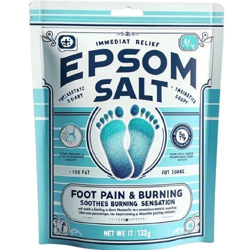 Fast-Acting Epsom Salt 1Kg for Pain Relief and Relaxation, Guaranteed Relief for Foot Pain, Swelling & Soreness Luxury Bath S
