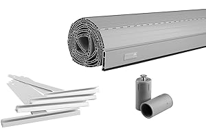 Schellenberg Rolladen Maßanfertigung, PVC Rolladenpanzer, Auswählbar: Breite 50-160 cm, Höhe 100-230 cm, System Mini, Farben Weiß, Grau