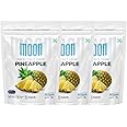Moon Freeze Dried Pineapple Chips | Healthy Pineapple Snack | 100% Natural, Vegan, No Preservatives, No Added Sugar | 16 Gm | Moon_Pineapple_Chips | (16Gm) Pack of 3