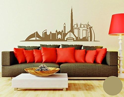 Klebefieber 3518-6982-o39 2392 Wall Sticker B x H: 200 x 88 cm Dubai Skyline Gold