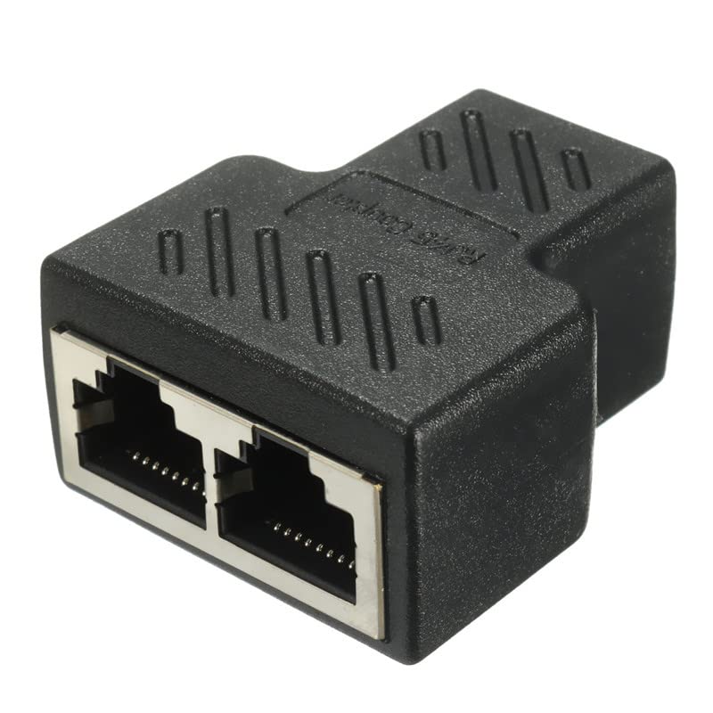 Lapster lan splitter / rj45 splitter/ethernet splitter 1 to 2 Female 8P8C Network Plug Lan Coupler For Laptop, Router, Person