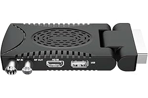 A2ZWORLD Digitaler Terrestrischer DVB-T3 Full HD, digitaler Empfang, unterstützt USB WiFi Multimedia PVR (Slim)