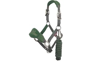 LeMieux Vogue Fleece Headcollar with Lead Rope - Extra Padding, Adjustable at Curb and Poll Strap