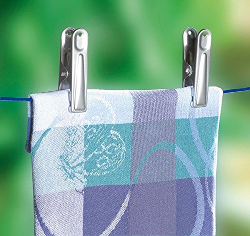 Wäscheklammern aus Edelstahl (rostfrei) 20 Stück für Innen und Außen - 2