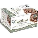 Applaws Katzenfutter Nassfutter Tierfutter Cat Pots Multipack mit Fisch Selection 4x8x60