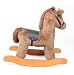 Bentley Kids Rocking Horse Pony Animal Toy - Brown