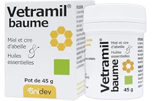 Anidev - Vetramil Baume - Baume Protecteur pour Chien - Réparateur Multi-Espèces À Base De Miel - Huiles Essentielles - 45g