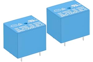 Heschen Lot de 2 relais de carte PC SRD-12VDC-SL-C DC 12 V bobine SPDT 10 A 250 V AC bornes 5 broches