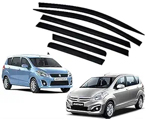 CAR SAAZ Unbreakable Door Visor/Rain Visor/Wind Deflector Compatible with Ertiga Type 1 & 2 (2012-2017) Set of 6Pcs