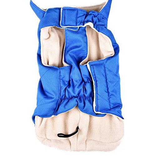 SUPEREX-Stormguard-Fleece-Lining-Winter-Dog-vest-Coat-Hoodie-clothes-costume-Jacket-For-Medium-and-Large-big-Dogs-Warm-Padded-Puffer-Chest-Protector-Vest-Harness-Easy-To-Use-Zip-Up-Design-Green-3XL-4X