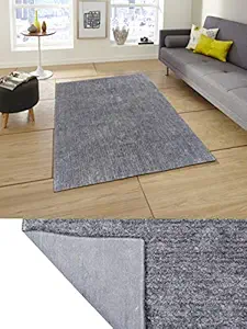 HOMERICA Carpet (Silver, Polyester, 4X6 ft)