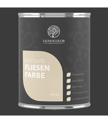 Fliesenlack Matt Mahagonibraun RAL 8016 – Hochwertiger 2K Fliesenfarbe Set 1L Für Wand- Und Bodenfliesen – Hamburger Lack-Profi