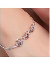 Hosaire Pulseras Plata de 4 hojas de hierba Pulseras Nuevo Estilo para Mujeres de la Joyería Accesorios