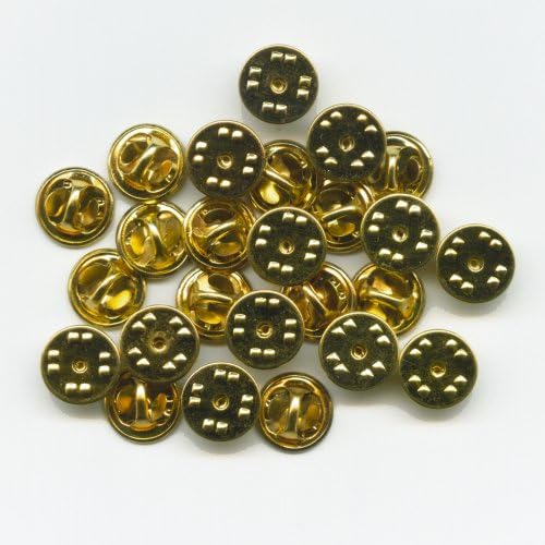 hegibaer New Golden 25 Clasps Butterfly Clips For ID Badge/Pin