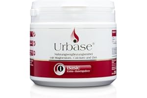 ‎LAETITIA Laetitia Original Urbase I Basic Extra Basenmineralpulver: Nahrungsergänzungsmittel mit Magnesium, Calcium, Zink, Kieselerde – Basenfasten neutralisiert & gleicht Säuren aus – vegan, 200g Dose