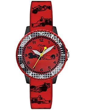 s.Oliver Jungen-Armbanduhr Analog Quarz Silikon SO-2981-PQ