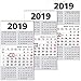 Produktbild 3 x 5-Monats-Wandkalender 2019 30,0 x 45,0 cm